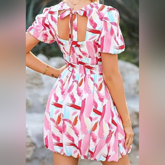 Dokotoo Womens Colorful Mini Dress (S) - Picture 2 of 10